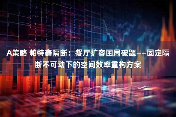 A策略 帕特鑫隔断：餐厅扩容困局破题——固定隔断不可动下的空间效率重构方案