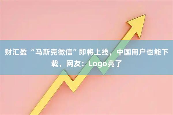财汇盈 “马斯克微信”即将上线，中国用户也能下载，网友：Logo亮了
