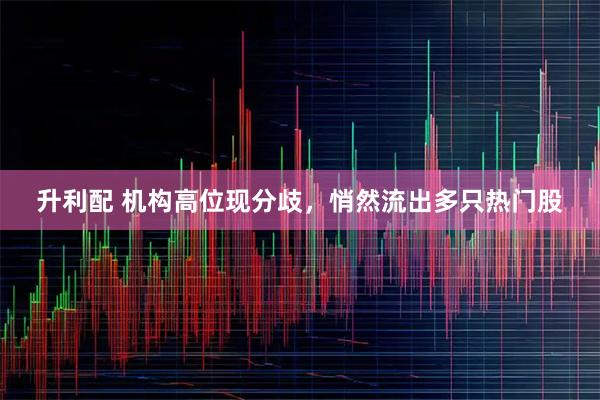 升利配 机构高位现分歧，悄然流出多只热门股