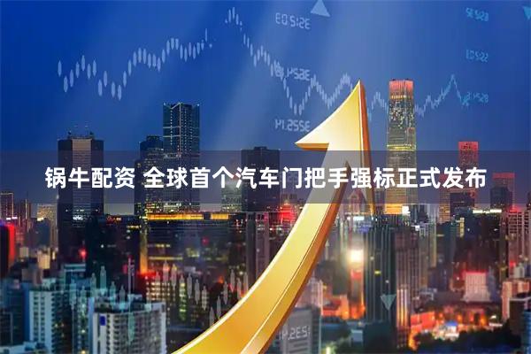 锅牛配资 全球首个汽车门把手强标正式发布