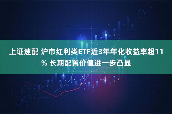 上证速配 沪市红利类ETF近3年年化收益率超11% 长期配置价值进一步凸显