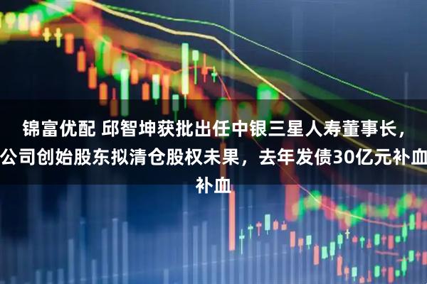 锦富优配 邱智坤获批出任中银三星人寿董事长，公司创始股东拟清仓股权未果，去年发债30亿元补血