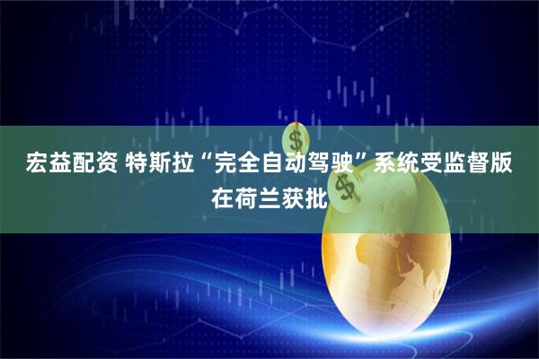 宏益配资 特斯拉“完全自动驾驶”系统受监督版在荷兰获批