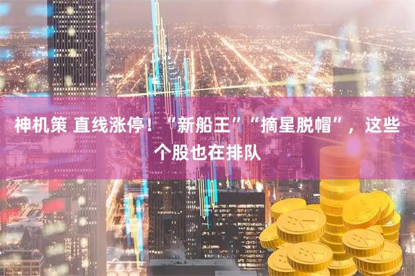 神机策 直线涨停！“新船王”“摘星脱帽”，这些个股也在排队