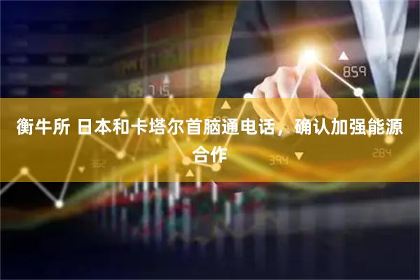 衡牛所 日本和卡塔尔首脑通电话，确认加强能源合作