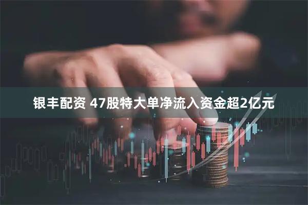 银丰配资 47股特大单净流入资金超2亿元