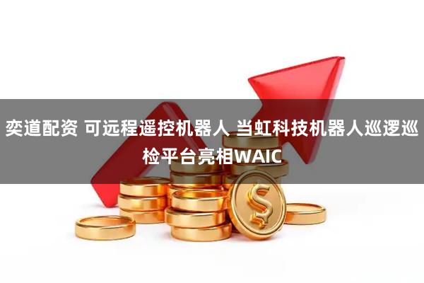 奕道配资 可远程遥控机器人 当虹科技机器人巡逻巡检平台亮相WAIC